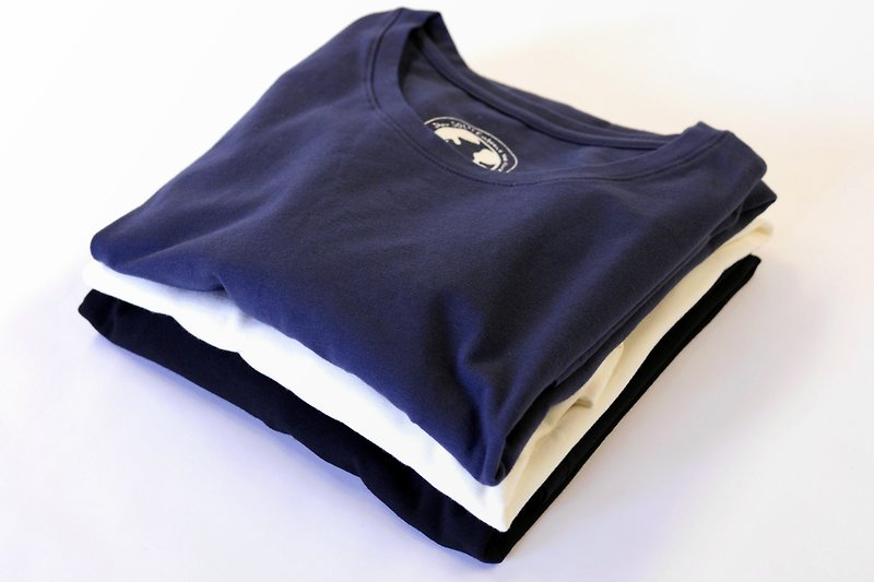 オーガニックコットンTシャツユニセックス（ブラック/ホワイト/グレー） - トップス ユニセックス - コットン・麻 多色