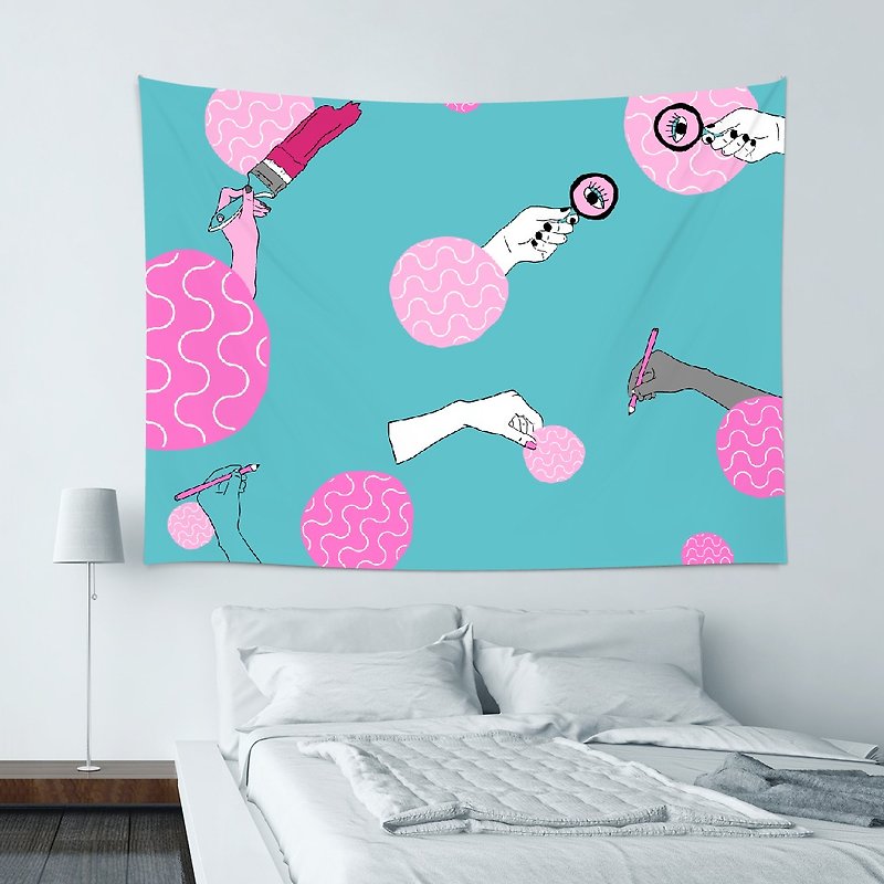 ▷ Umade ◀ Painting is my life 【L】 - Home Decor Home Decor Wall Tapestry Wall Decoration Fresco Home Furnishing Hanging Decoration Interior Design Event Layout -Pidang Wu 【L-200x150cm】 - Items for Display - Other Materials Multicolor