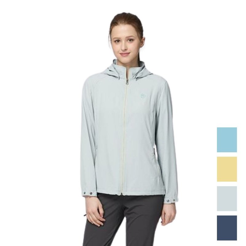 【Wildland 荒野】彈性涼感抗UV輕薄外套 女 W1917 - 女大衣/外套 - 聚酯纖維 藍色