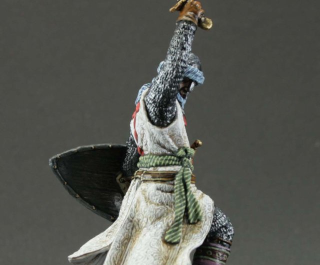 騎士中世手描きのミニチュア置物54mm男性のための家の装飾の贈り物 - ショップ Soldiers Miniature 人形・フィギュア -  Pinkoi
