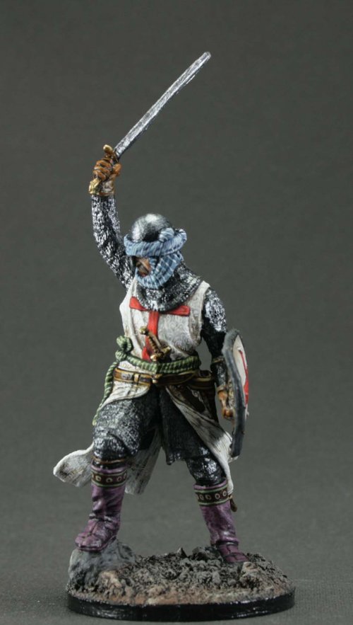 騎士中世手描きのミニチュア置物54mm男性のための家の装飾の贈り物 - ショップ Soldiers Miniature 人形・フィギュア -  Pinkoi