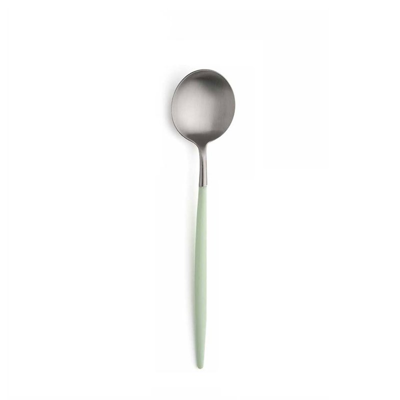GOA CELADON MATTE DESSERT SPOON - Cutlery & Flatware - Stainless Steel Green