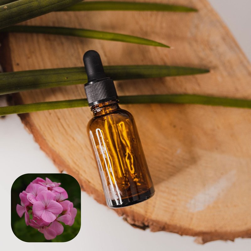 [Scented Path] Natural Essential Oil Bourbon Geranium Essential Oil Geranium (Free Sweet Orange Essential Oil) - น้ำหอม - แก้ว สีใส