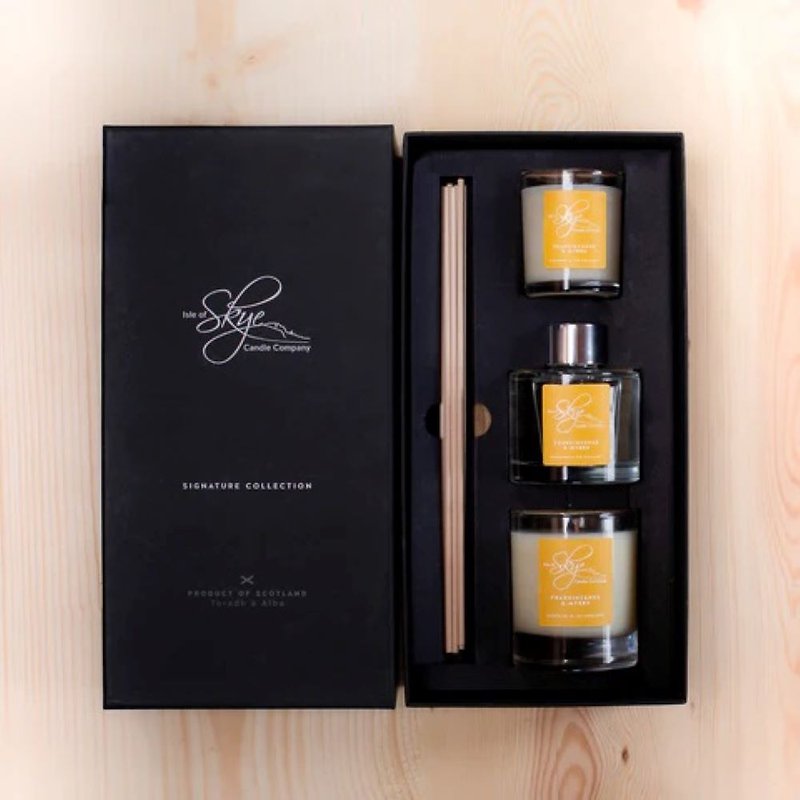 其他材質 香氛/精油/擴香 咖啡色 - Skye candles 經典禮盒組