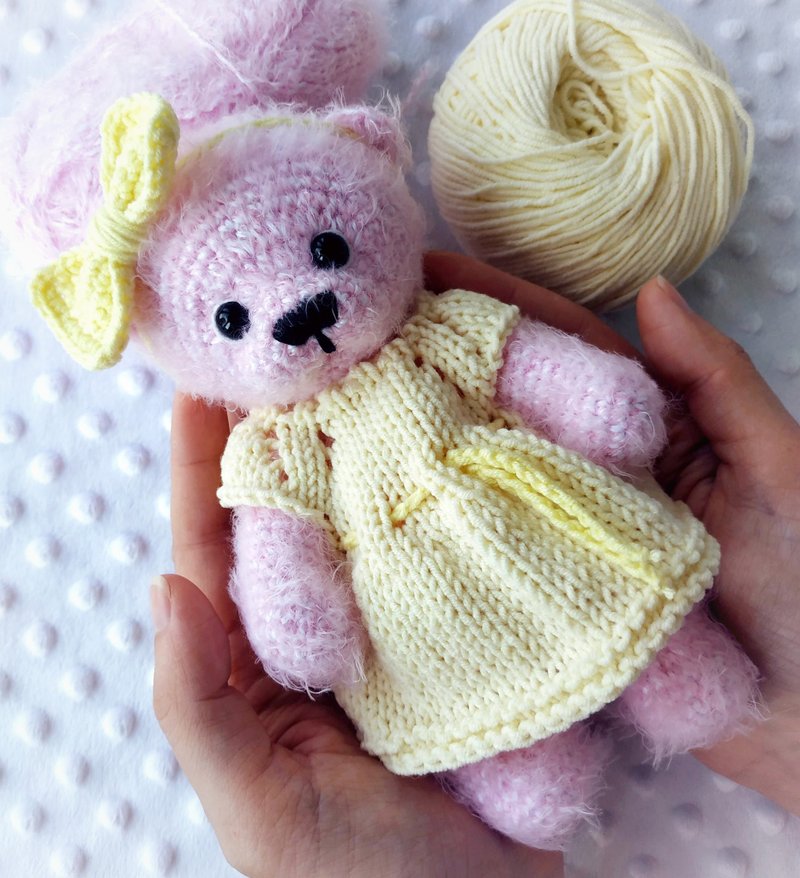 Cute teddy bear/ kawaii toys/ plush animal toys/ beautiful baby toys/baby room - 其他 - 棉．麻 