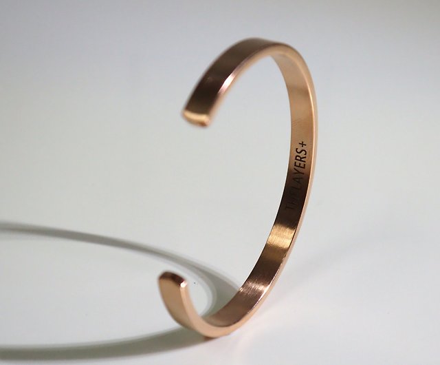 Minimalist Custom Name Bracelet in Gold / Silver / Rose Gold -  Denmark