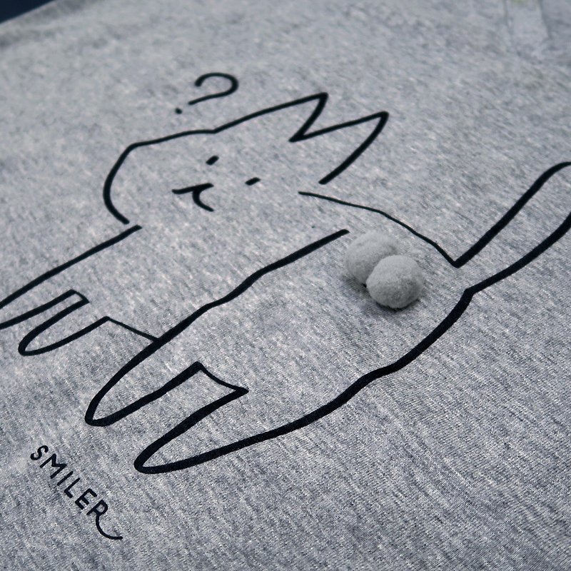 Innocent Cat T-shirt - Grey - Unisex Hoodies & T-Shirts - Cotton & Hemp Gray