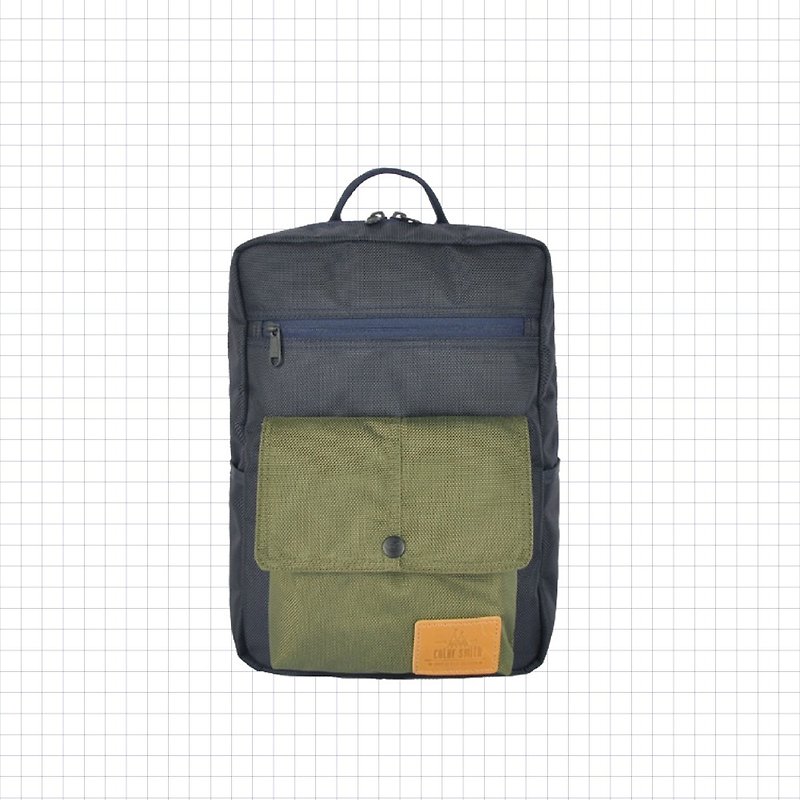 CR square backpack CR1385-NB-S [Taiwanese original bag brand] - Backpacks - Nylon Blue
