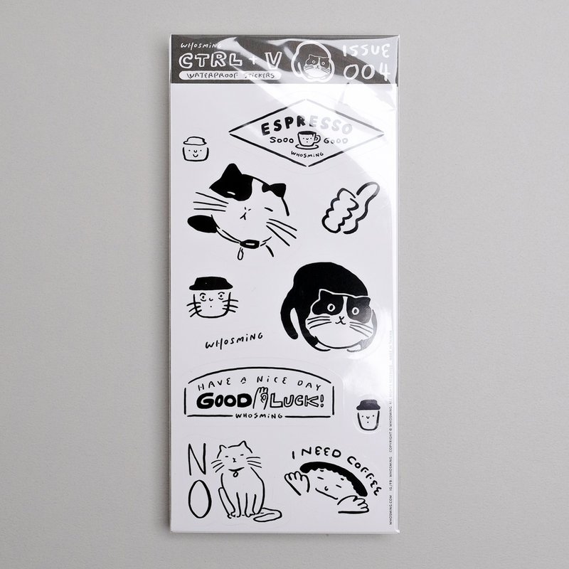 WHOSMiNG 貼紙 CTRL+V issue 004 - 貼紙 - 紙 黑色