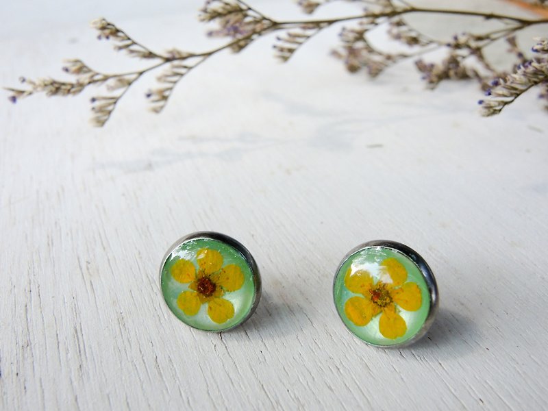 Real Flower Earrings - Earrings & Clip-ons - Plants & Flowers Multicolor