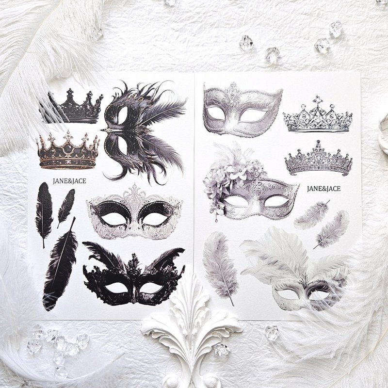 マスカレードペーパー - ステッカー・シール - 紙 