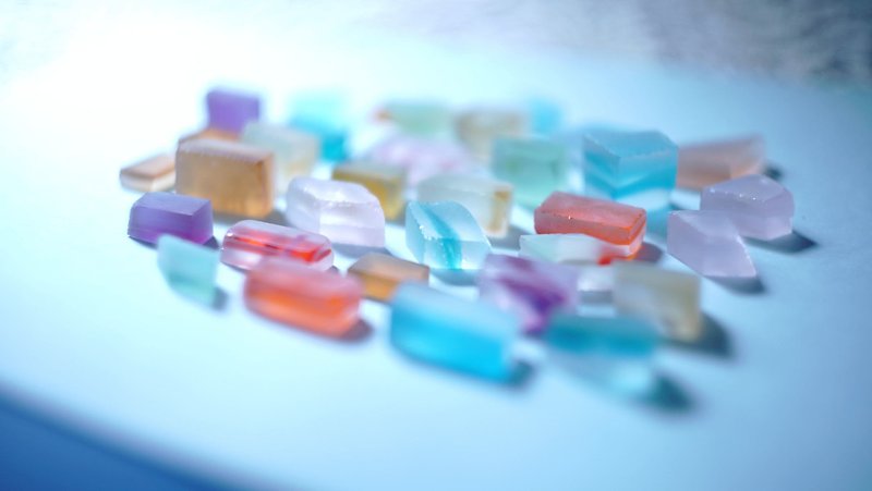 Challenge kit for glass polishing !! --Glass polishing to polish your heart [Glass amber sugar] - Other - Glass Multicolor