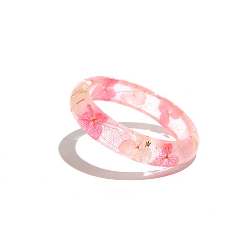 設計師系列【草莓甜甜圈】 - Cloris Gift 永綻花手鐲 - 手鍊/手環 - 植物．花 粉紅色