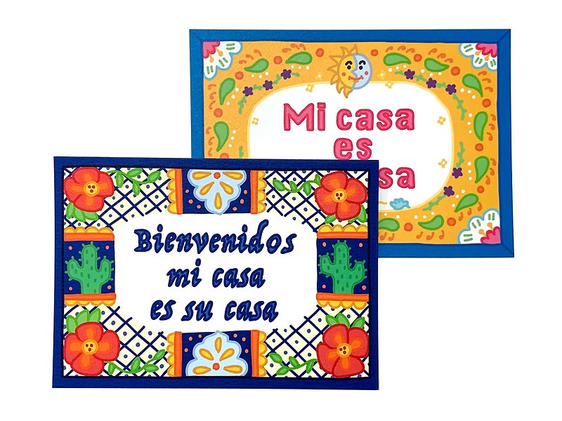 Mi Casa Su Casa Postcard - การ์ด/โปสการ์ด - กระดาษ หลากหลายสี