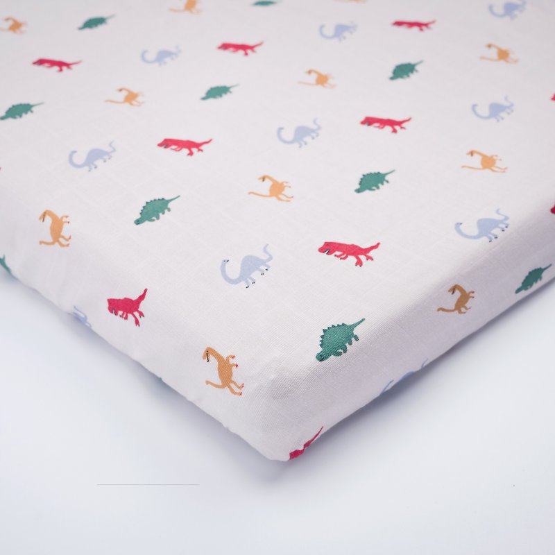 Organic B Organic Bibi Moon Gift Baby Organic Cotton Yarn Bed Bag-Dinosaurs Small Encyclopedia - ผ้าปูที่นอน - ผ้าฝ้าย/ผ้าลินิน 