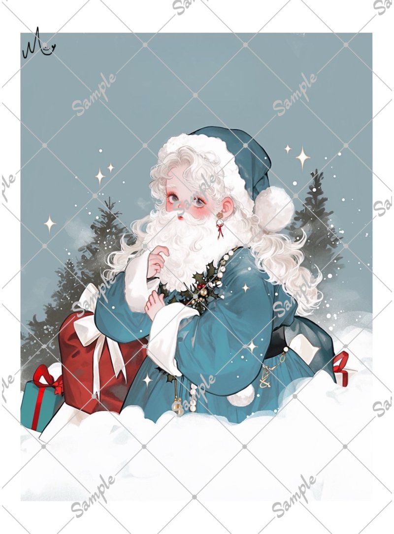 Original character stickers Christmas until December 15th - Stickers - Paper 