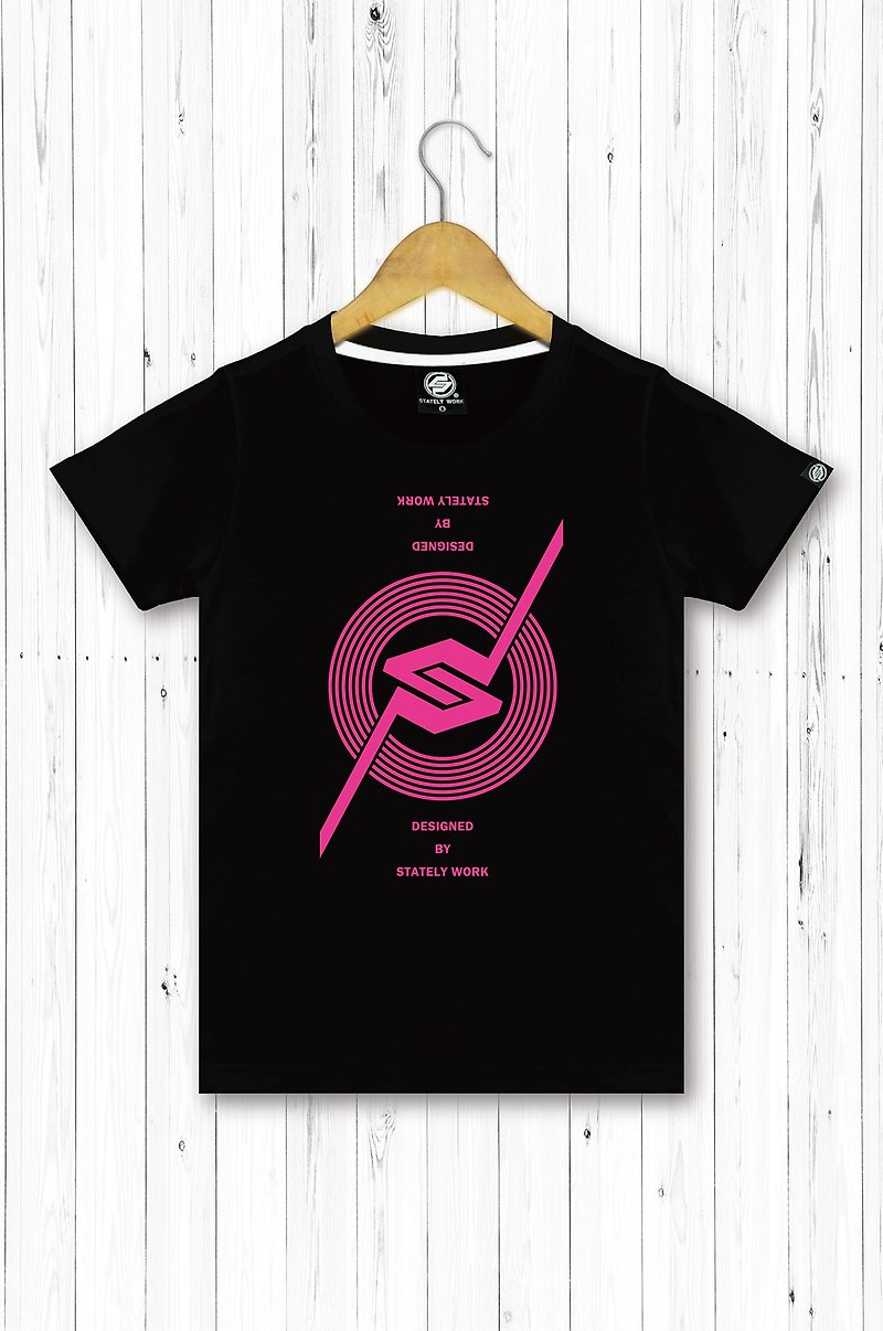 statelywork唱盤T-女T恤 - T 恤 - 棉．麻 粉紅色