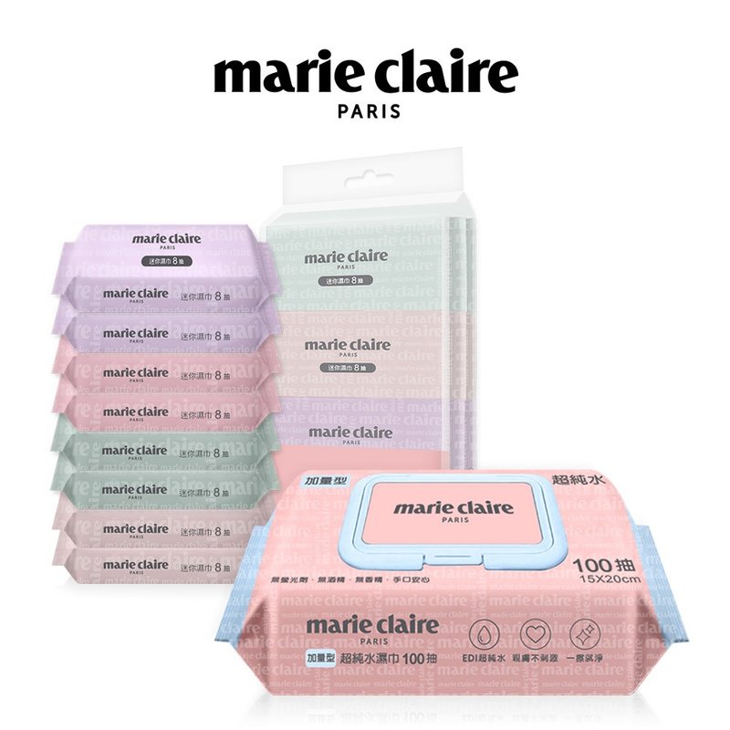 【ONEDER旺達】Marie Claire美麗佳人EDI超純水迷你濕巾/加蓋濕巾 - 其他 - 其他材質 