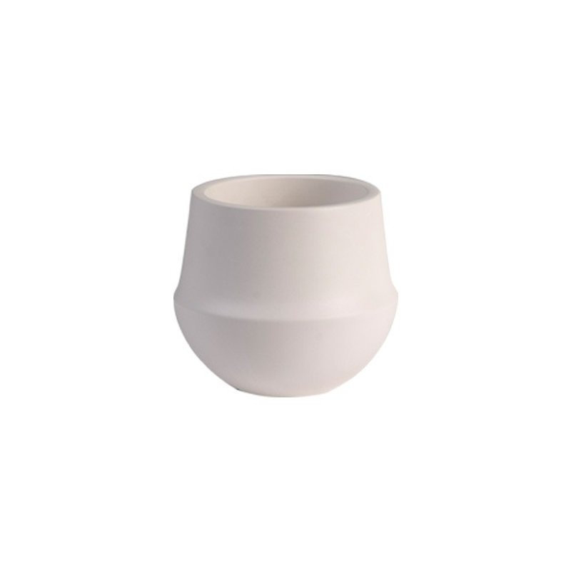 D & M│FUSION Curve Cup (Small) - Plants - Pottery White