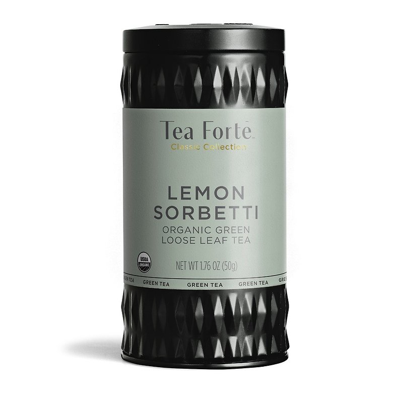 Tea Forte Canned Tea Series - Lemon Sorbetti - Tea - Fresh Ingredients 
