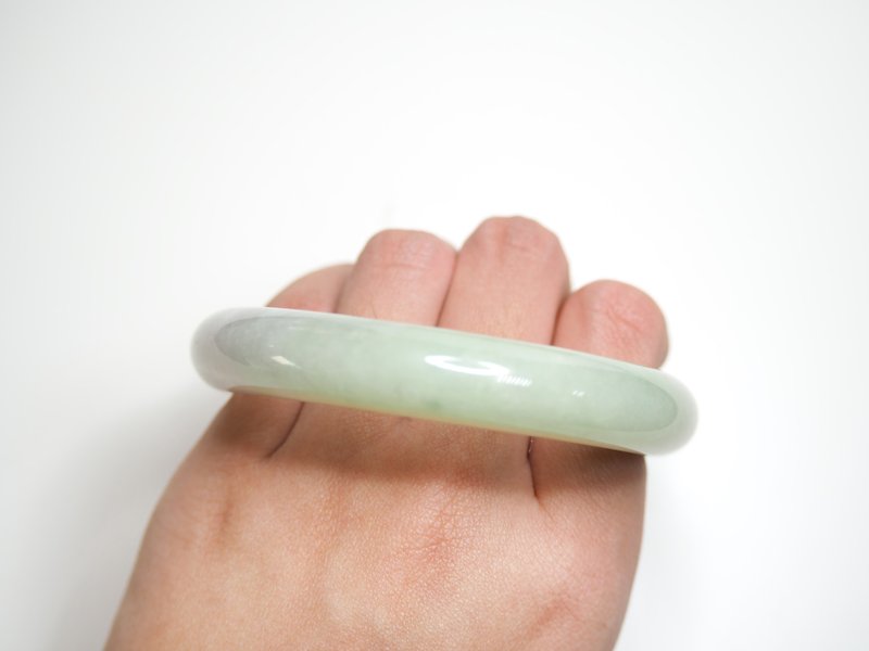 Natural Jade Jadeite Bracelet / Burma Jade A Goods - Bracelets - Jade Green