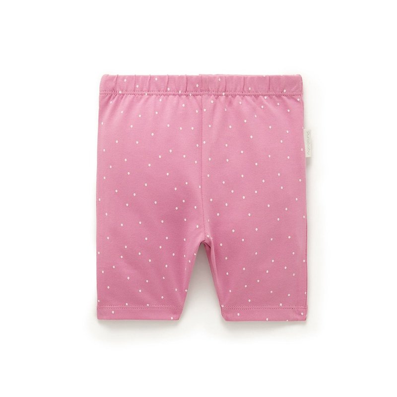 Australian Purebaby organic cotton girls' 50% cotton pants/shorts 12M-4T foundation with white spots - กางเกง - ผ้าฝ้าย/ผ้าลินิน 