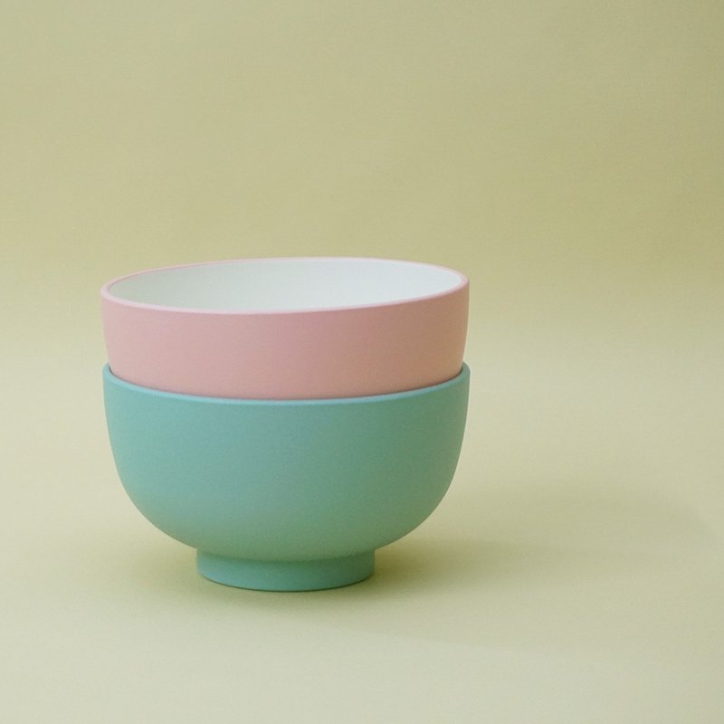 min/fun kids Owan Bowl Rice Soup Noodle Cafe Gift Light Cute Made In Japan - 碗 - 塑膠 白色