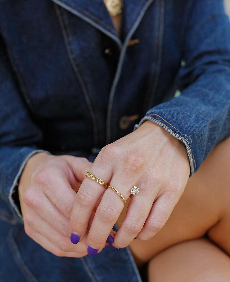 Nicole Chain Ring | Sachelle Collective - General Rings - Precious Metals Gold