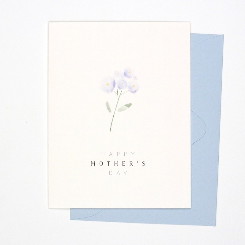 Happy Mother's Day Card - 心意卡/卡片 - 紙 紫色