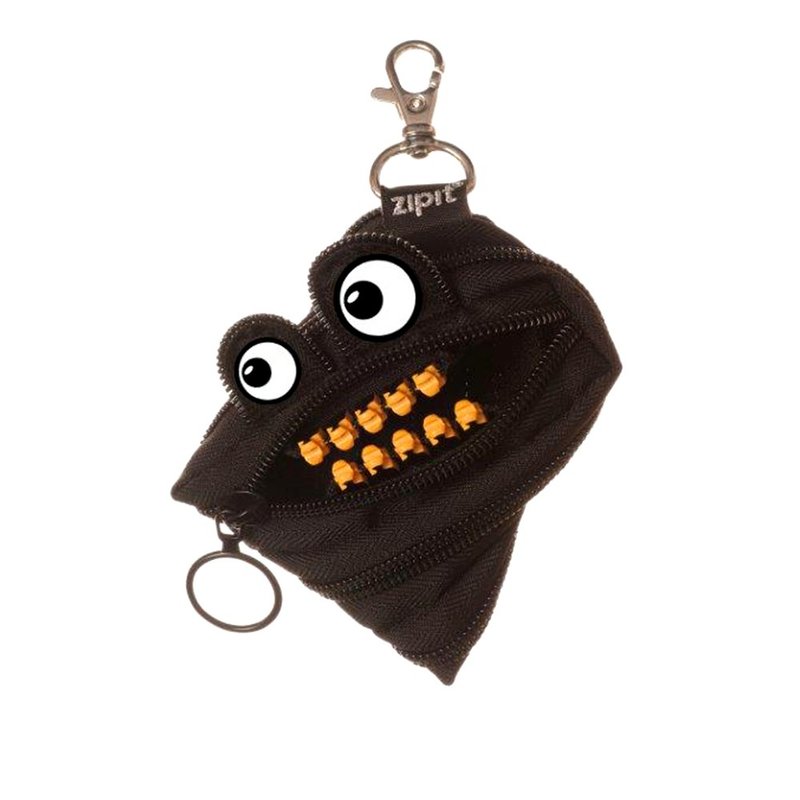 zipit Grillz monster steel teeth coin purse - cool black Mr. Bell black gold - กระเป๋าใส่เหรียญ - พลาสติก สีดำ