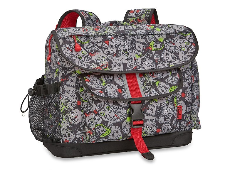 Bixbee "Zombie Camo" Kids Backpack - Grey - กระเป๋าเป้สะพายหลัง - เส้นใยสังเคราะห์ สีดำ