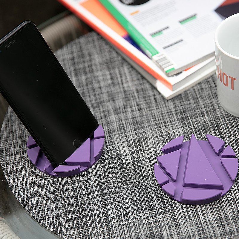 RPOD coaster Purple color / set of 2 - Other - Silicone Purple