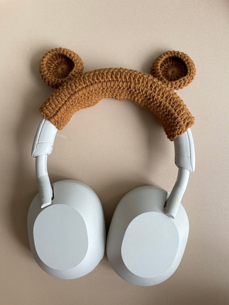 Cute Crochet AirPods Max Case Sony XM5 Protector Headphone Wrapper - หูฟัง - วัสดุอื่นๆ 