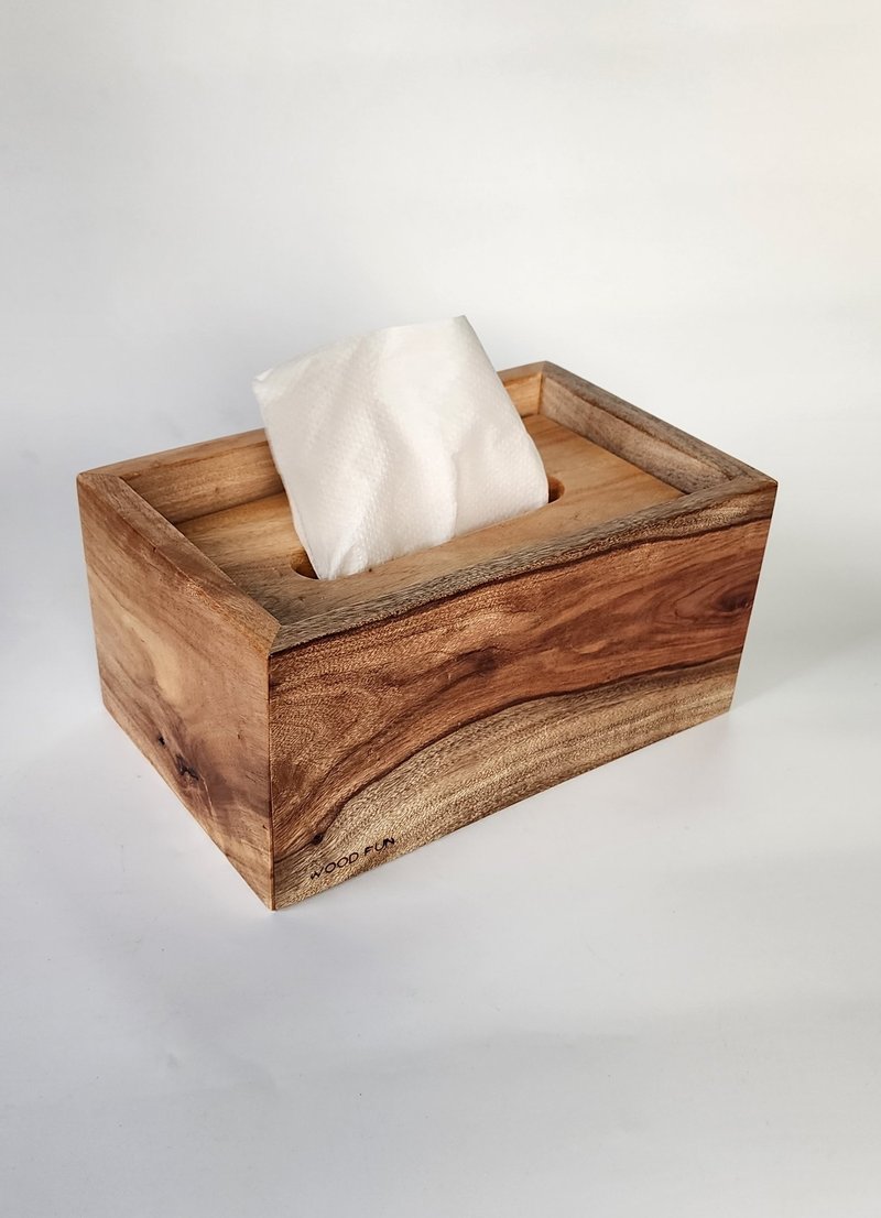 [Woodfun playing with wood] Log Tissue Box - กล่องทิชชู่ - ไม้ 