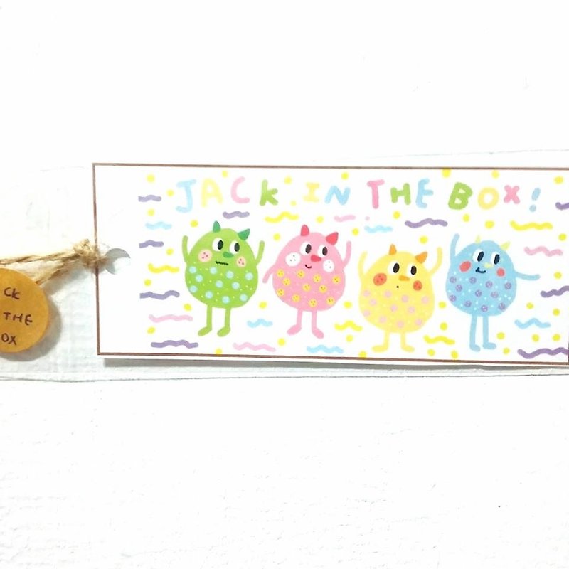 jack in the box bookmarks - four color expression monster - การ์ด/โปสการ์ด - กระดาษ 