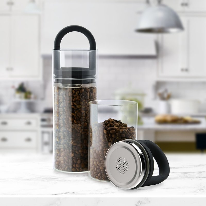 EVAK 密封儲物罐 Classic 系列/玻璃/長形把手 (1號) - 700ml - 居家收納/收納盒/儲物盒 - 玻璃 透明