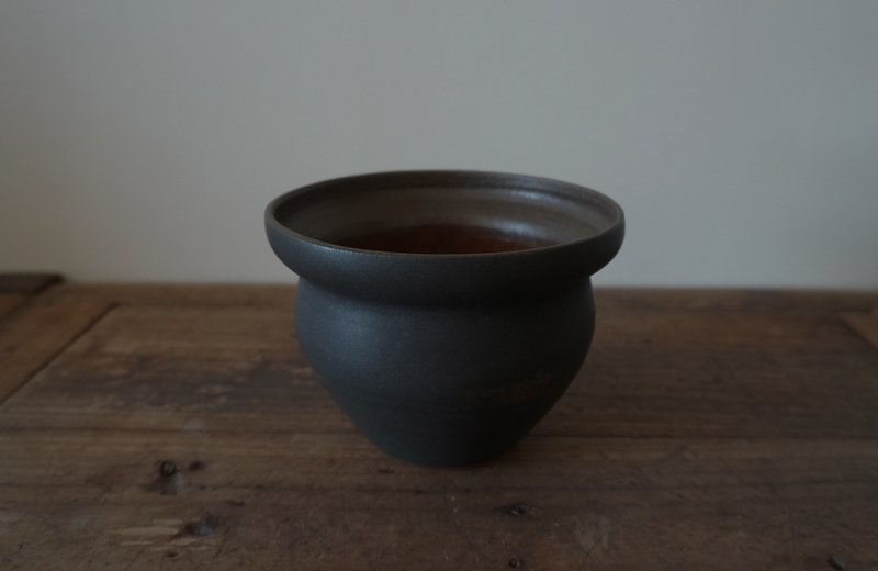 丸黑盆 - 盆栽/植栽 - 陶 黑色