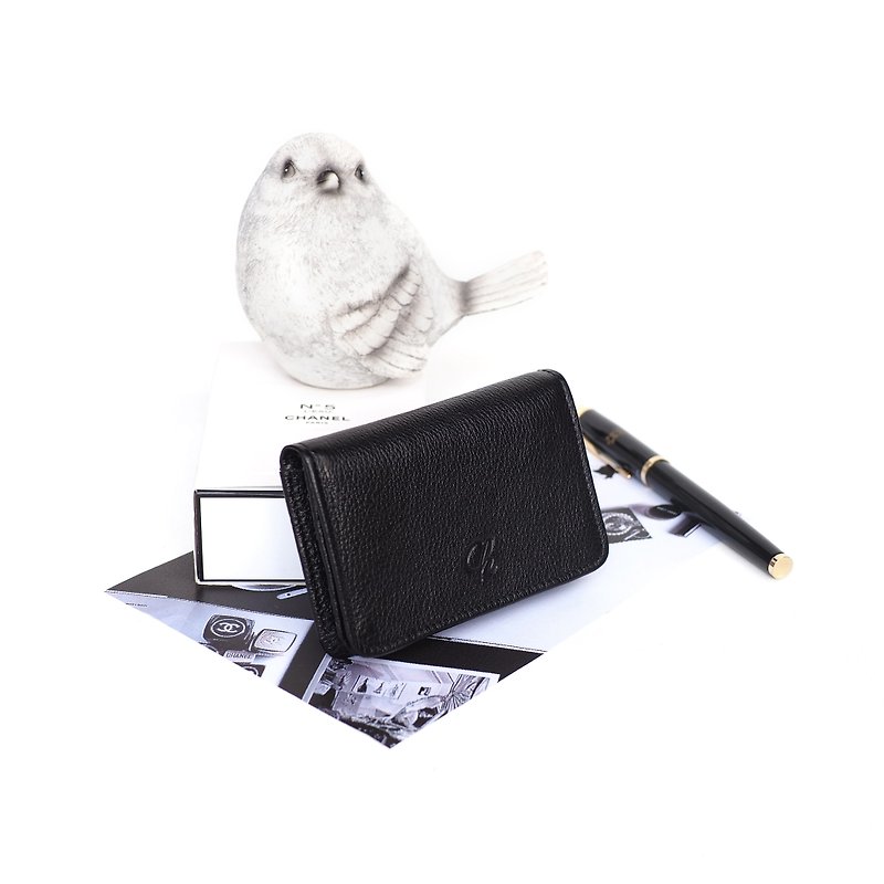 Classic card (ฺBlack), Name card case, card case, cow leather - Other - Genuine Leather Black