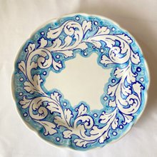 絵皿 20cm マヨリカ焼き トリナクリア シチリア イタリア陶器