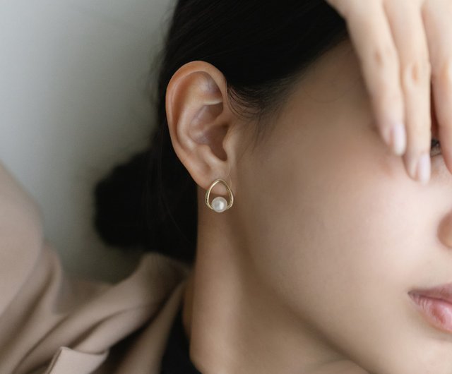 Classical pearl custom-made classical luster pearl earrings