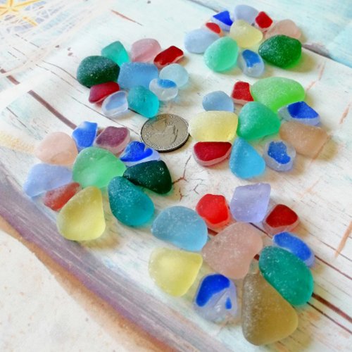 Genuine Sea glass bulk.Rounded sea glass for Jewelry making.Real