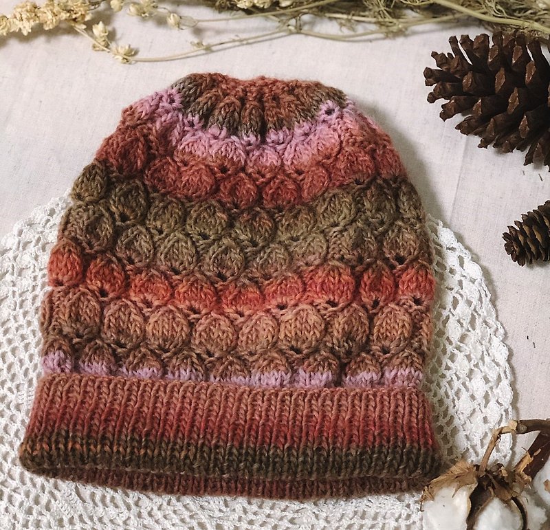 ChiChi Handmade-Into the Autumn Wilderness-Reflex Hat-Woolen Hat - Hats & Caps - Wool Multicolor