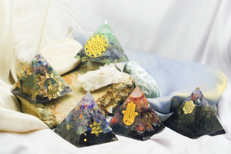 手作奧根塔－PF經典款－魔法水晶淨化奧根 - 擺飾/家飾品 - 樹脂 多色