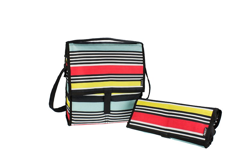 [Offer] American PACKiT Ice Cool Picnic Cooler Bag (Summer Stripes) Ice Bag Insulation Bag - Other - Other Materials 