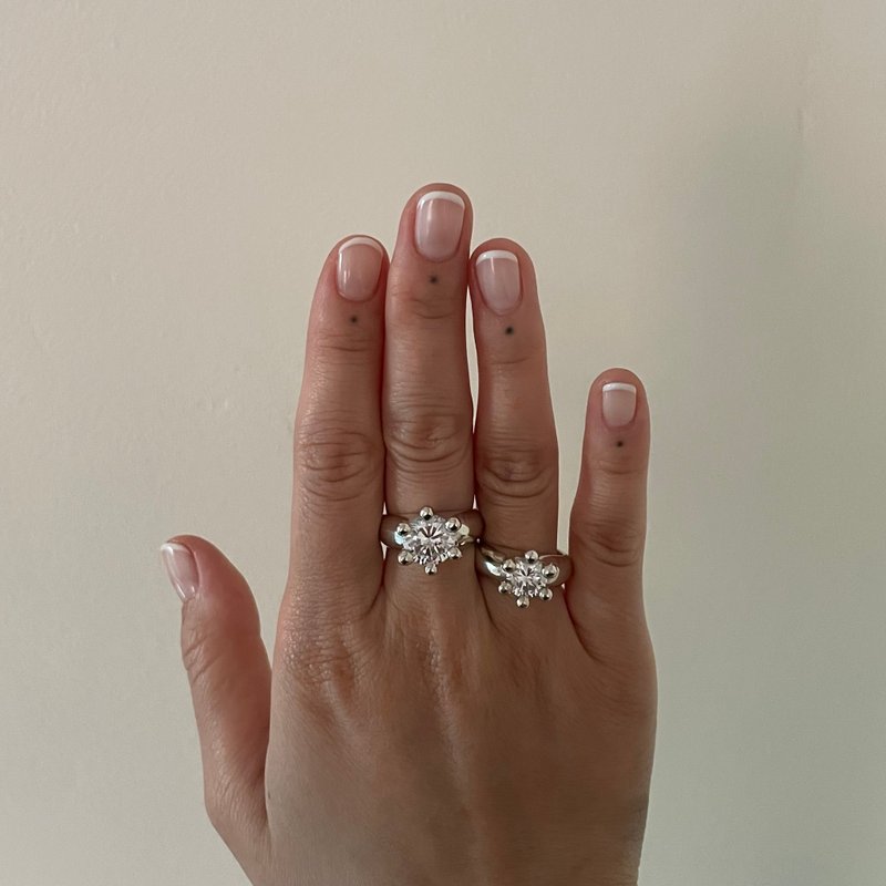 haime sophie ring (cubic 8mm round) original silver - 戒指 - 純銀 多色