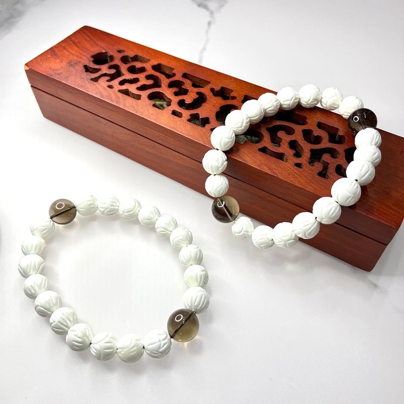 硨磲串配茶晶 | 水晶 | 水晶擺件 - 擺飾/家飾品 - 水晶 咖啡色