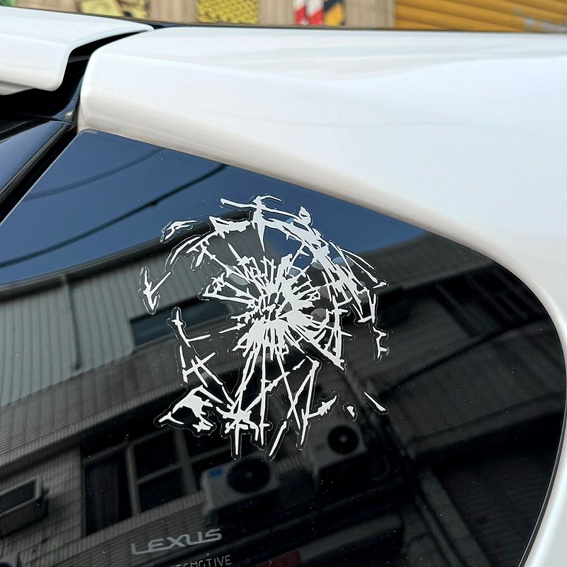 玻璃破碎 車窗貼紙 反光貼紙 防水貼紙 汽車貼紙 車貼 防水耐曬 - 貼紙 - 防水材質 