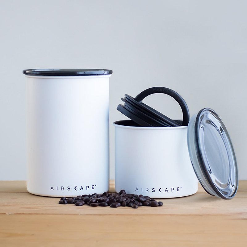 Planetary Design 不鏽鋼儲存罐 Airscape Classic / Chalk霧白 - 咖啡壺/咖啡周邊 - 不鏽鋼 白色