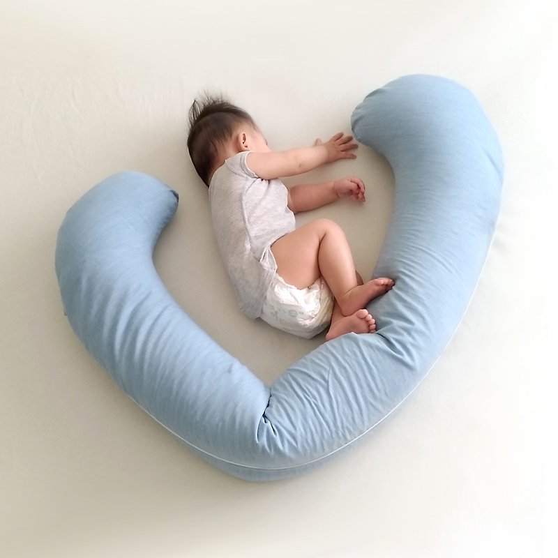 Mama Wu pregnancy & nursing (multi-functional) pillow - Pillows & Cushions - Cotton & Hemp Blue