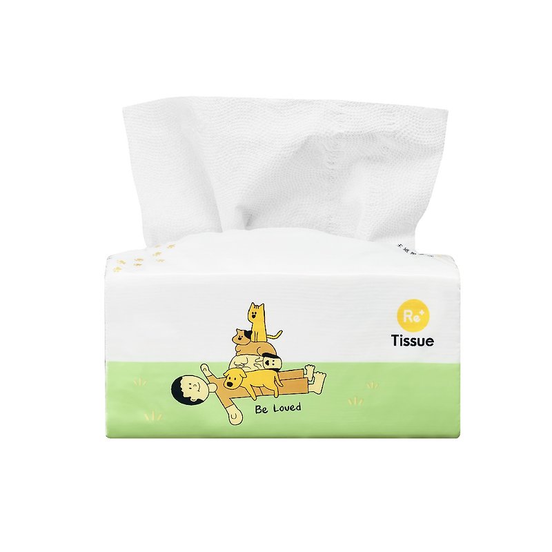 Langlang style environmentally friendly toilet paper (100 packs) environmentally friendly toilet paper | recycled toilet paper | facial tissue - กล่องทิชชู่ - กระดาษ 